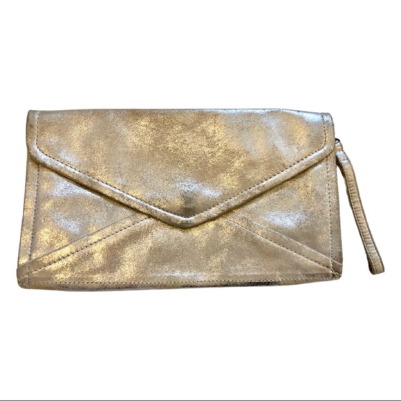 Silver Gap Envelope clutch distressed leather - Picture 1 of 7